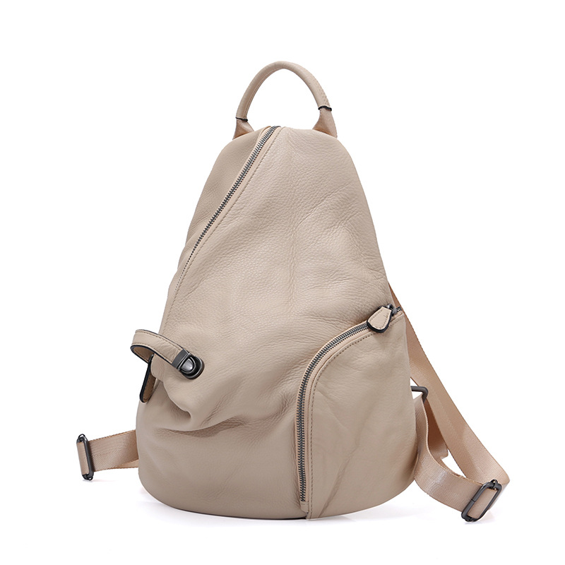 Fashion Backpack Women - Zency Echt leer Anti-diefstal rugzak voor