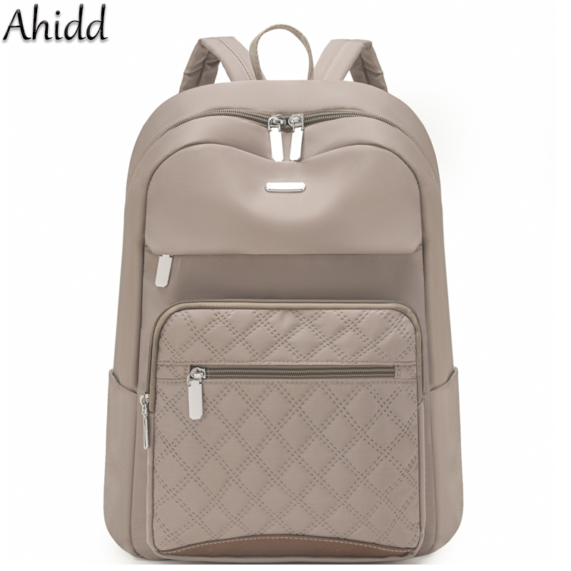Fashion Backpack Women - Mode geruite Commuter Daypack dames waterdichte