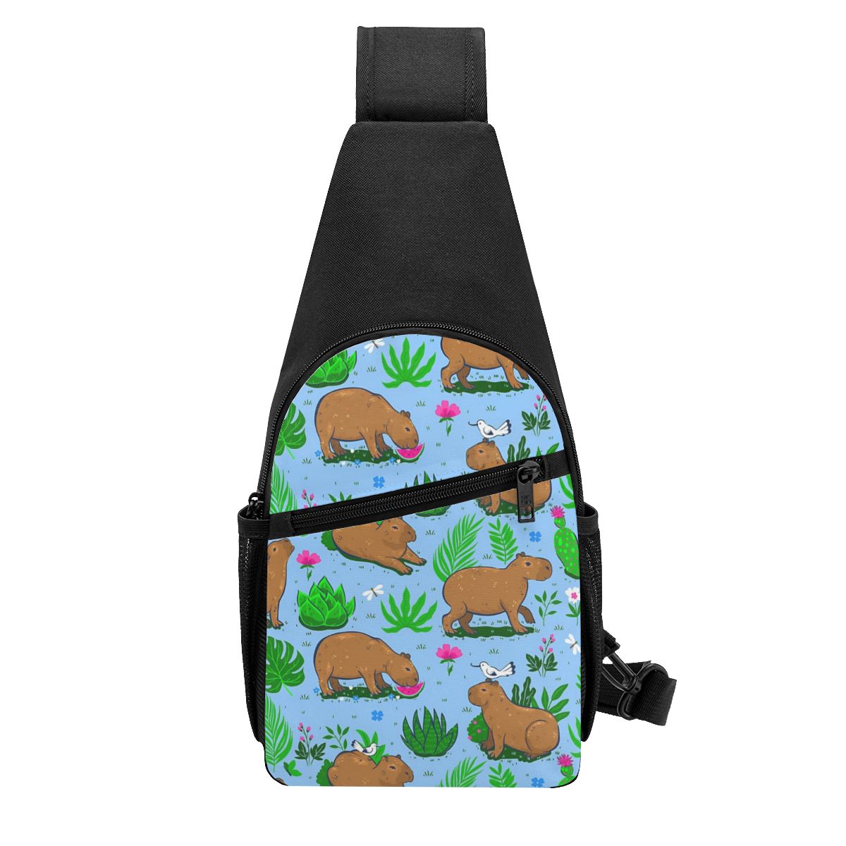 Sling Backpack Shoulder - Capybara Is My Spirit Animal Borsttas
