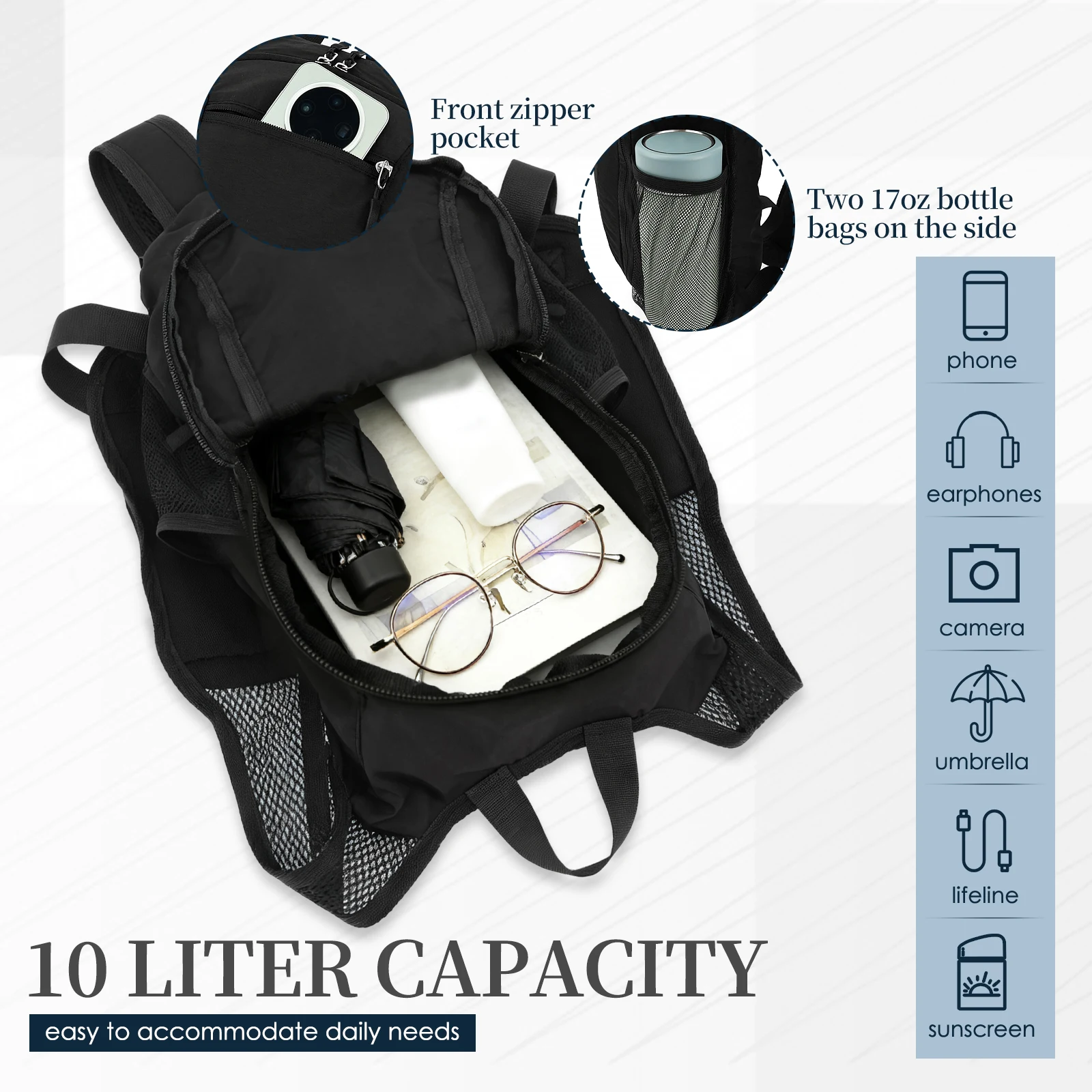 10L kleine wandelrugzak, reist - Foldable Backpack Small recensie en prijs