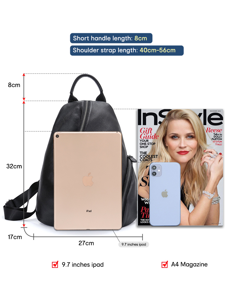 Zency Echt leer Anti-diefstal  - Fashion Backpack Women recensie en prijs