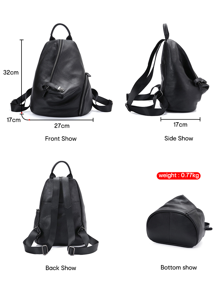 Zency Echt leer Anti-diefstal  - Fashion Backpack Women recensie en prijs