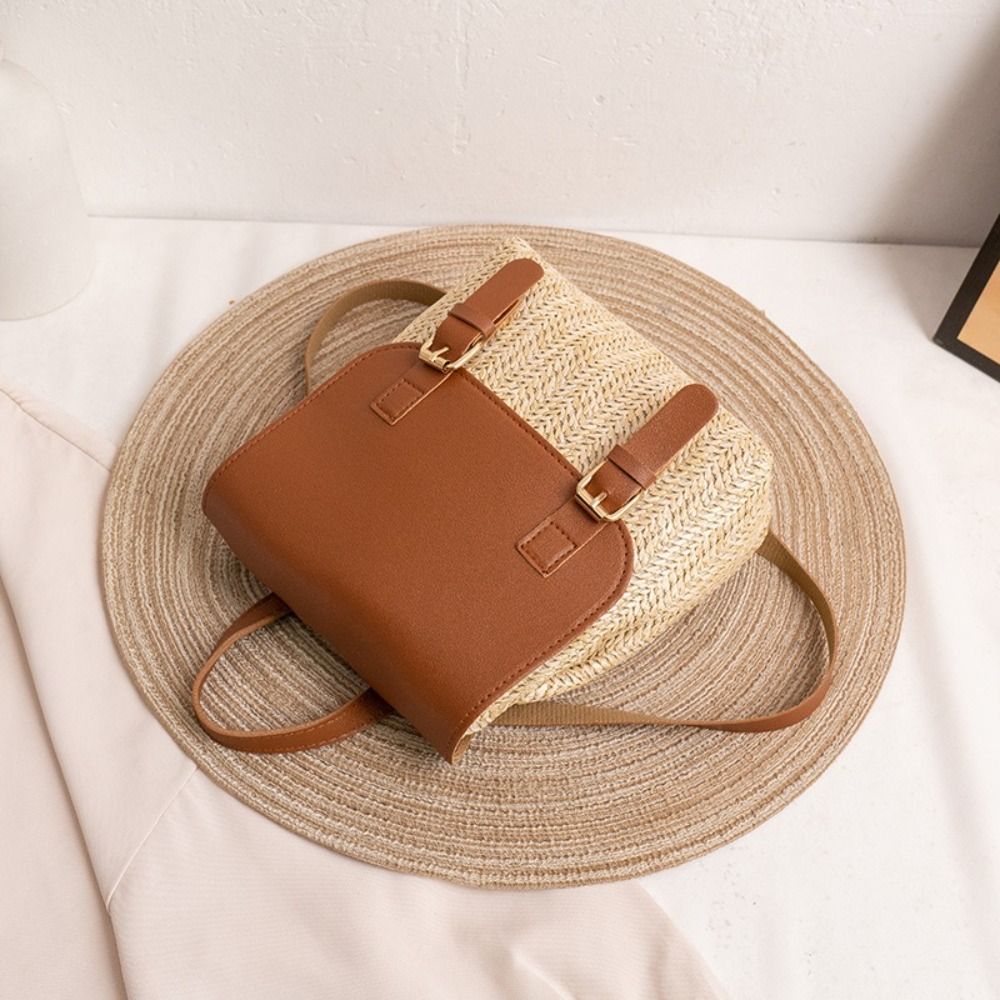 Trendy PU lederen stro rugzak  - Leather Backpack Vintage recensie en prijs