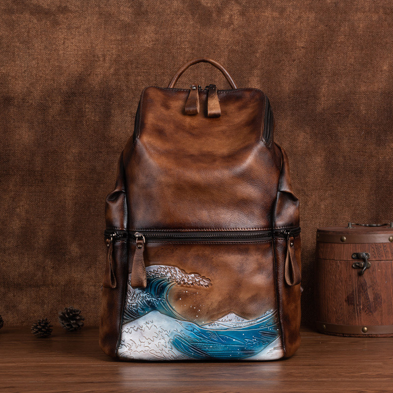Johnature Echt leer Damesrugza - Leather Backpack Vintage recensie en prijs