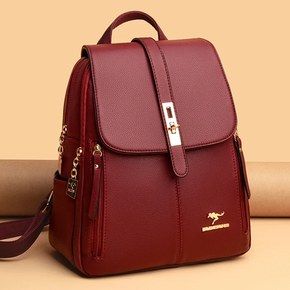 Dames lederen rugzak met grote - Leather Backpack Vintage recensie en prijs