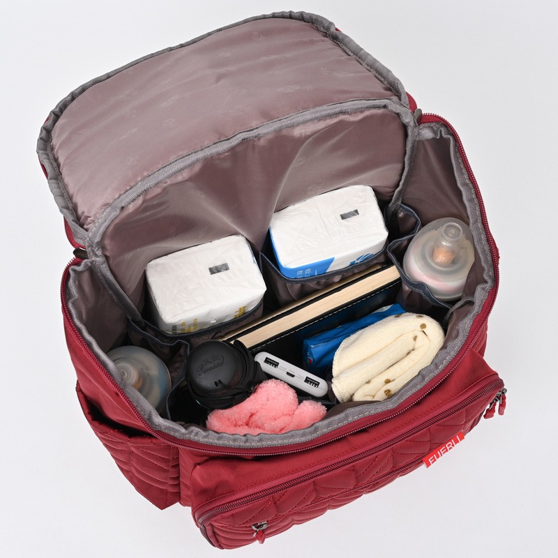 Grote capaciteit geborduurde m - Backpack Diaper Bag recensie en prijs