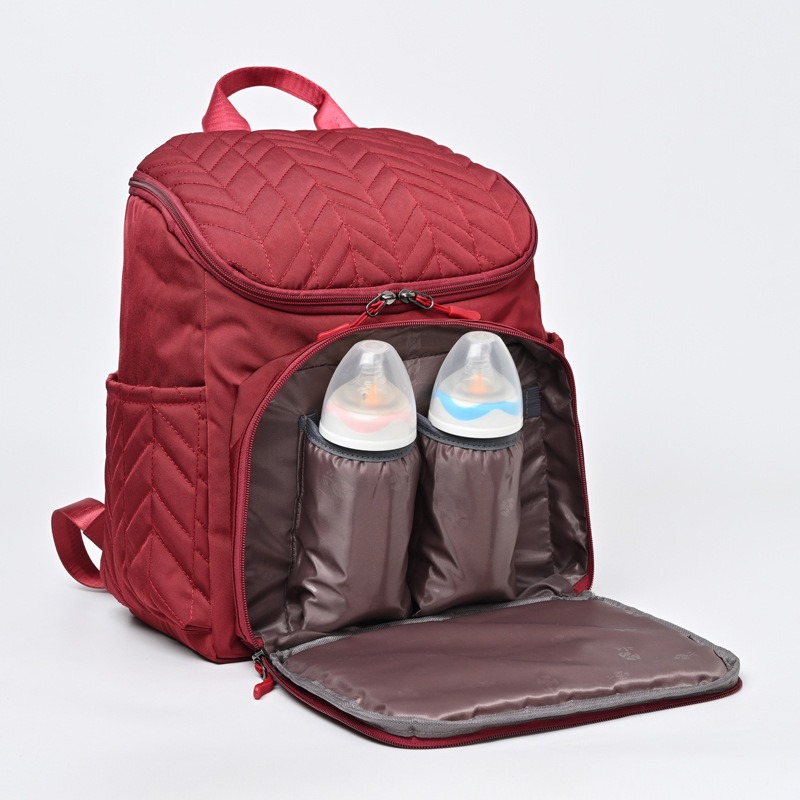 Grote capaciteit geborduurde m - Backpack Diaper Bag recensie en prijs