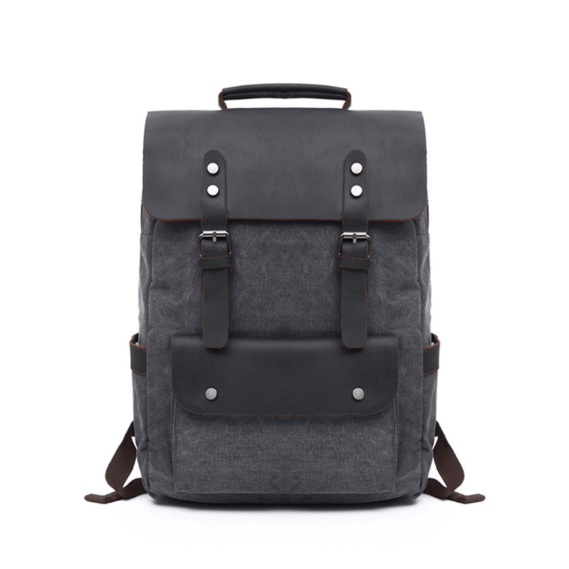 Aangepast logo Vintage canvas  - Leather Backpack Vintage recensie en prijs