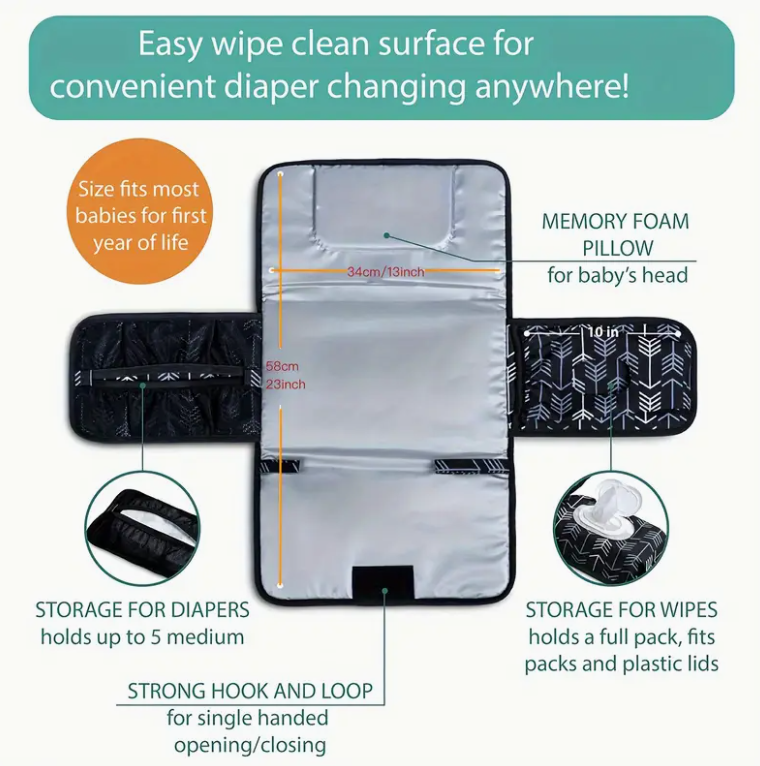 Draagbaar aankleedkussen voor  - Backpack Diaper Bag recensie en prijs